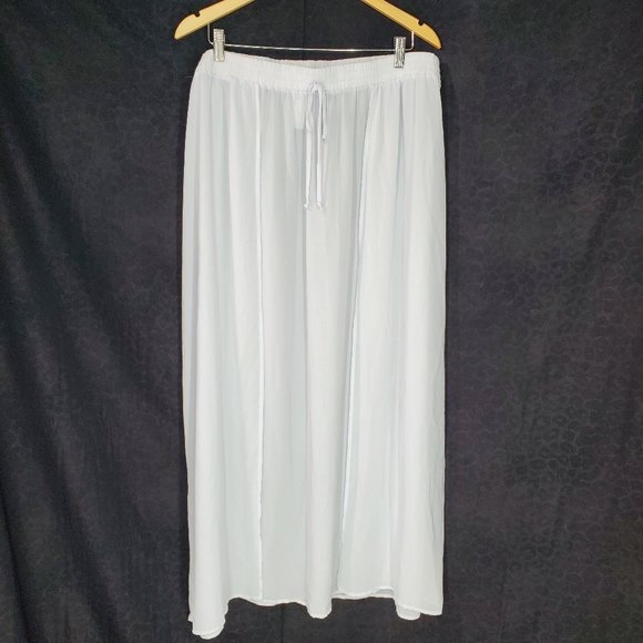 Swimsuits For All Other - Swimsuits For All Beach Pool Skirt Swimsuit Cover-up Sheer White Size 22/24 Slit